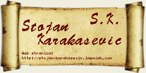 Stojan Karakašević vizit kartica